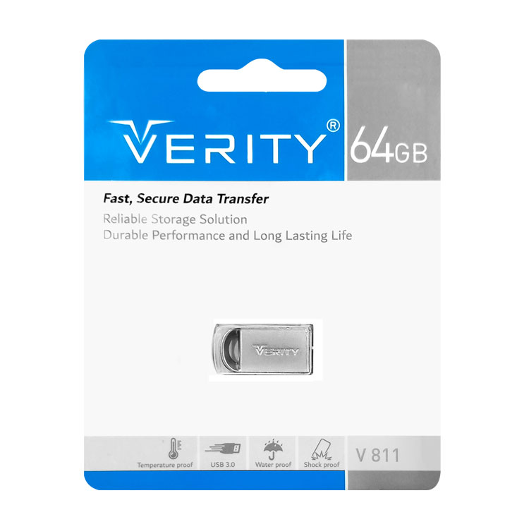 فلش مموری وریتی مدل V811 ظرفیت 64 گیگابایت  Verity V811 Flash USB 3.0